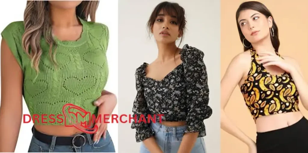 Ribbed Knit Crop Tops For Women