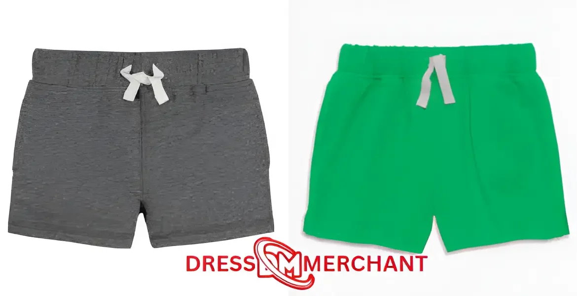 Baby Boy Knit Shorts With Elastic Waistband