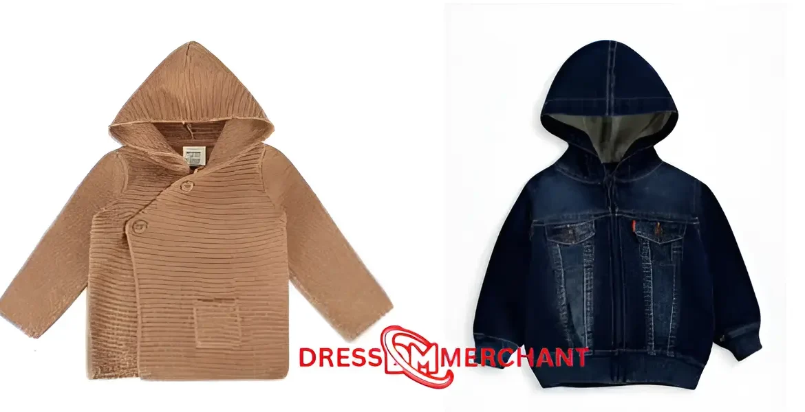 Knit Hoodie Jackets For Babies With Pockets