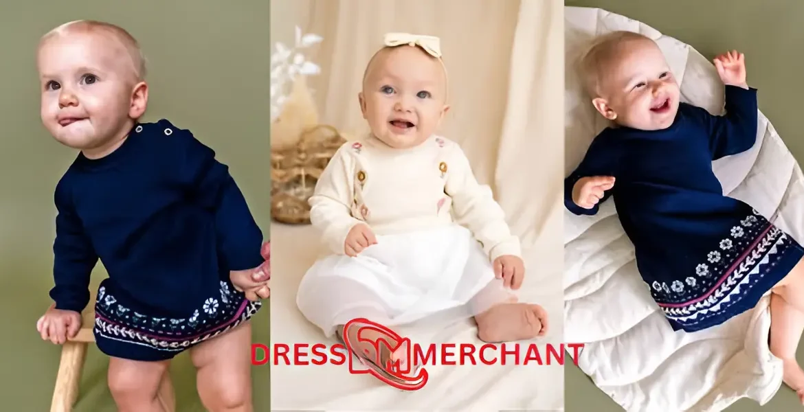 Organic Cotton Knit Dresses For Sensitive Baby Skin