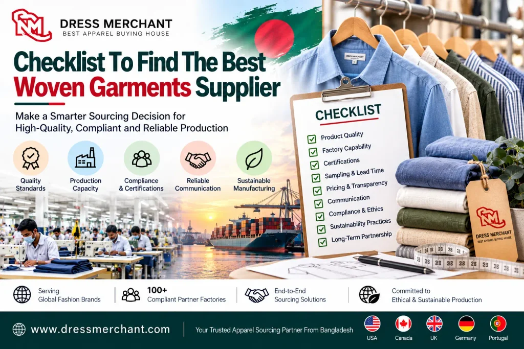 Checklist To Find The Best Woven Garments Supplier